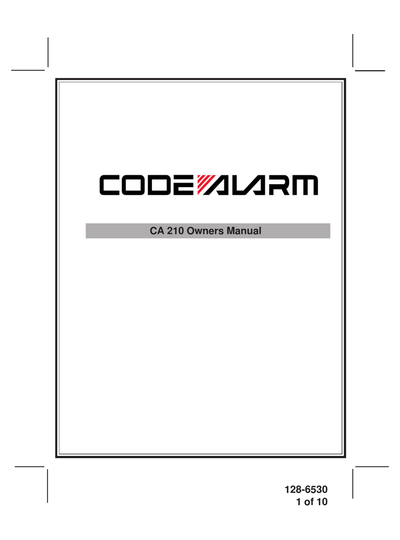 Code Alarm CA 210 User manual