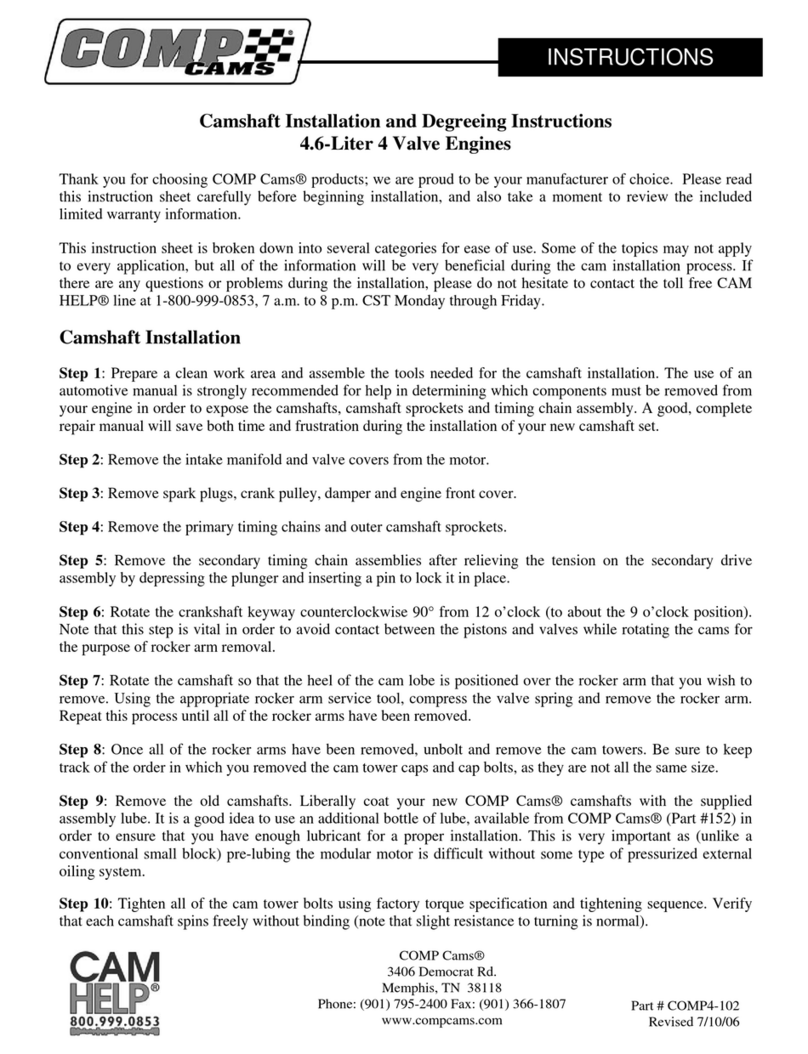 COMP Cams COMP4-102 User manual