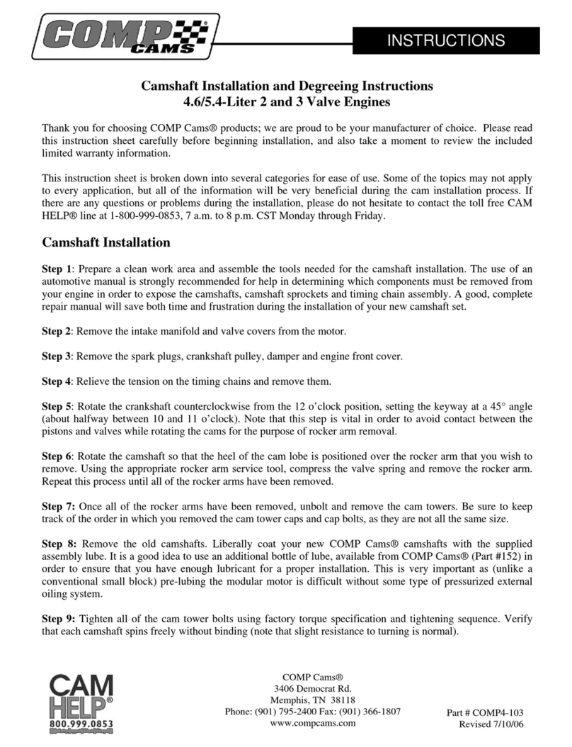 COMP Cams COMP4-103 User manual