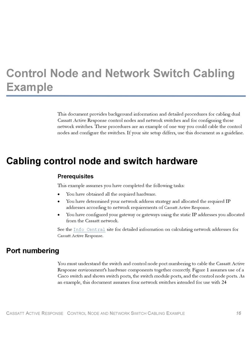 Cisco Network Switch Cabling User manual