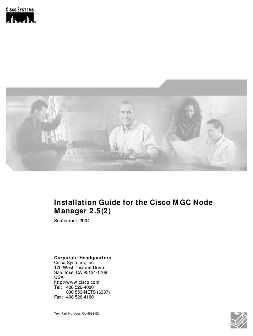 Cisco MGC Node Manager User manual