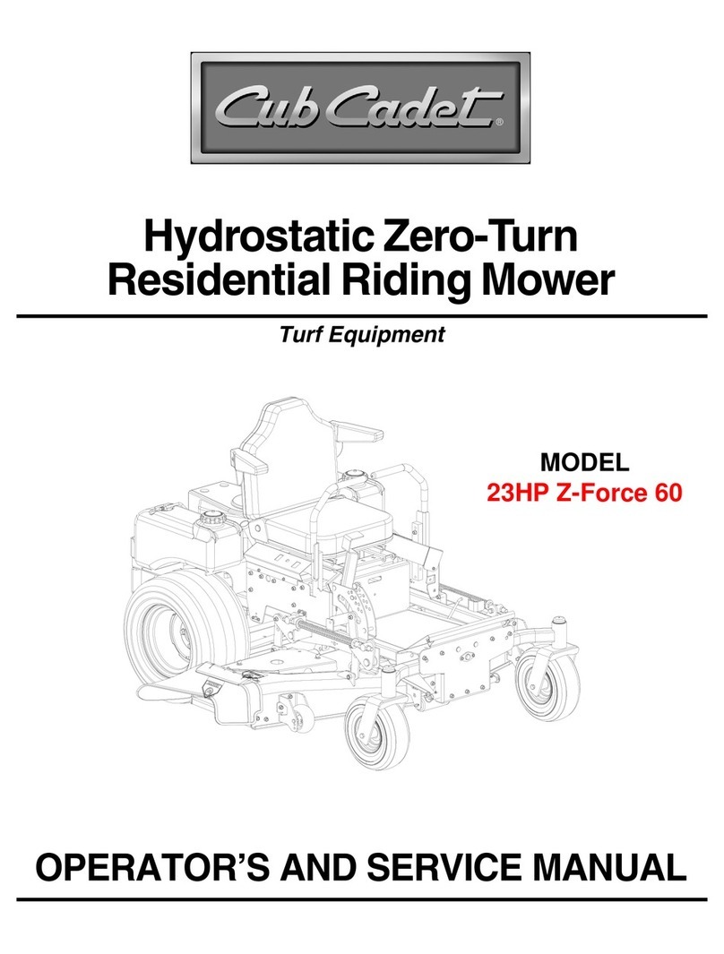 Cub Cadet 23HP Z-Force 60 Operator's and service manual