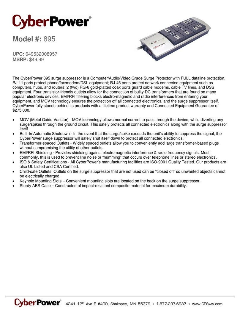 CyberPower 649532008957 User manual