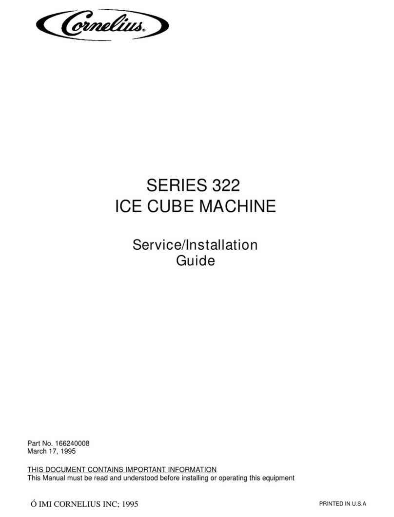 Cornelius Xtreme 322 Series User manual