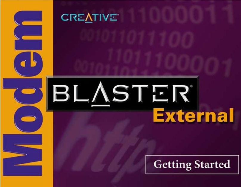 Creative Blaster Modem User manual