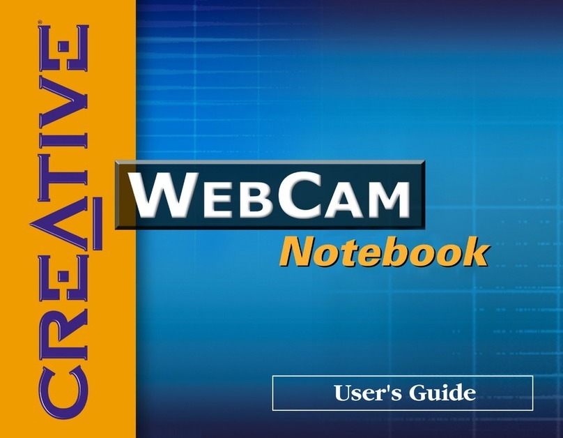Creative Webcam Notebook User manual Creative Webcam Notebook User manual
