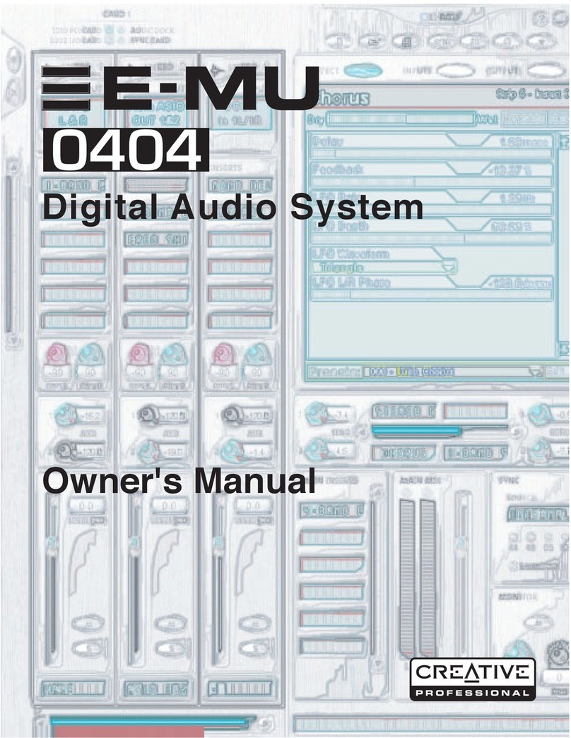 Creative 404 User manual