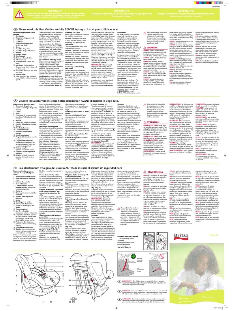 Britax ECLIPSE none User manual