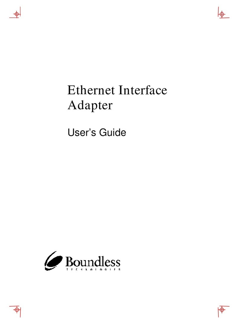 Boundless Ethernet Interface Adapter User manual