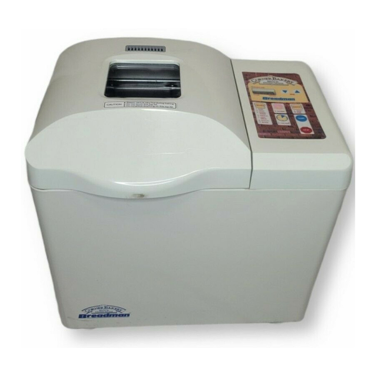 Breadman CORNER BAKERY TR888 User manual