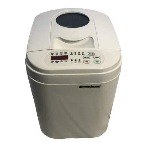 Breadman AUTOMATIC BREAD BAKER User manual