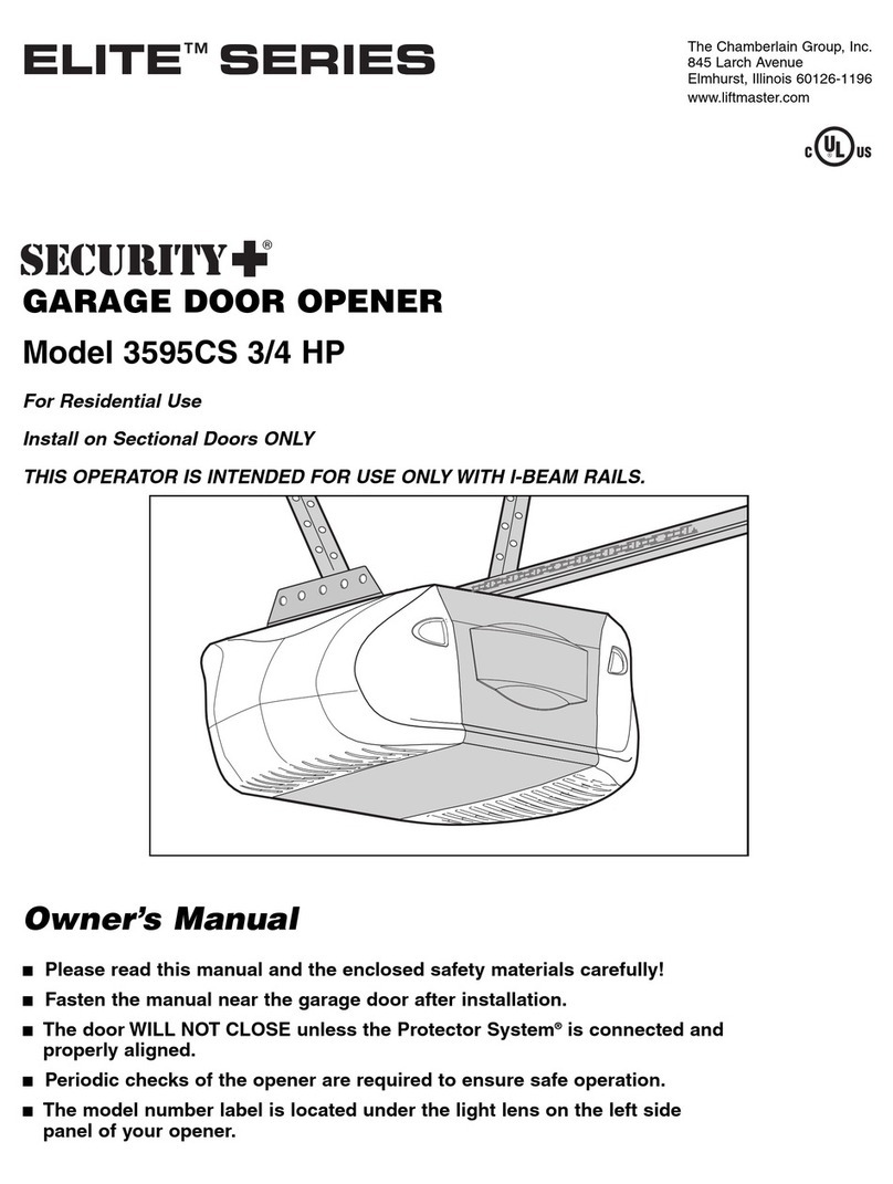 Security + Elite 3595CS User manual