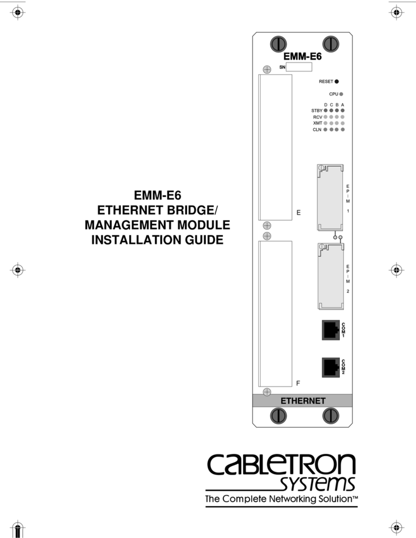 Cabletron Systems Spectrum EMM-E6 User manual