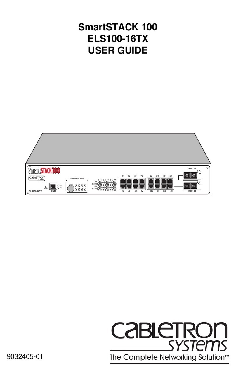 Cabletron Systems SmartSTACK 100 User manual