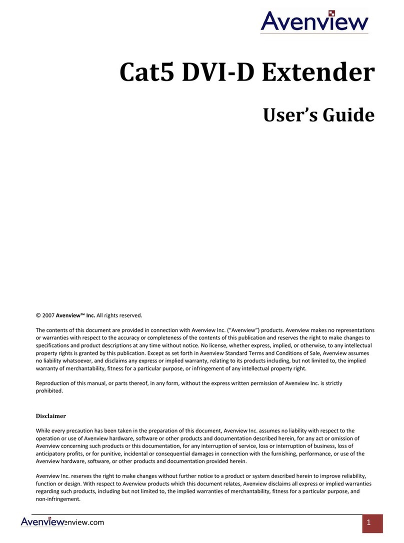 Avenview Cat5 User manual