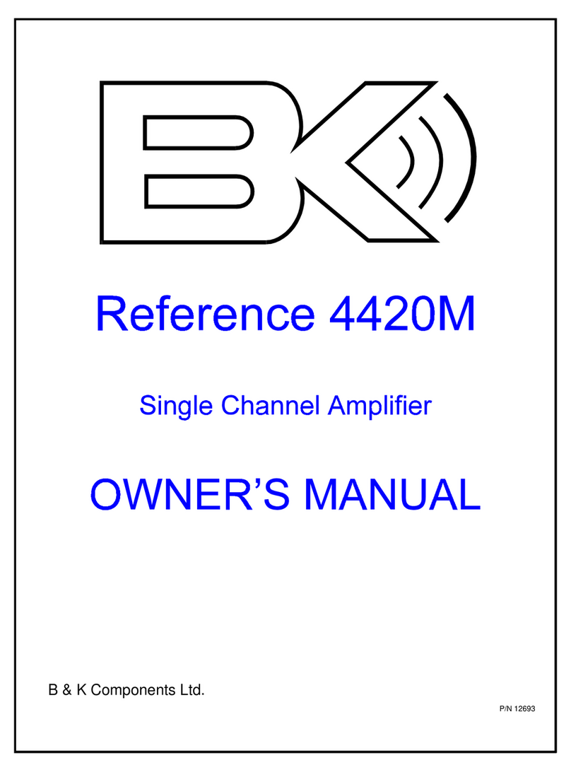 B&K Reference 220M User manual