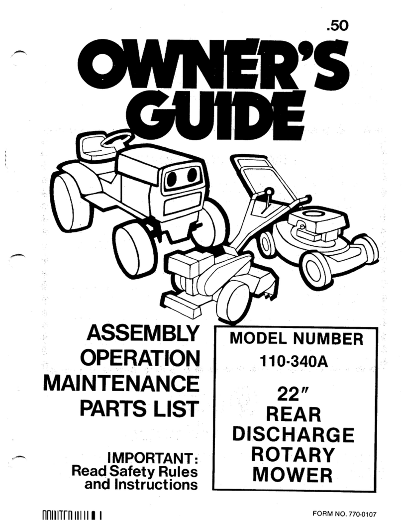 MTD 101-340A User manual
