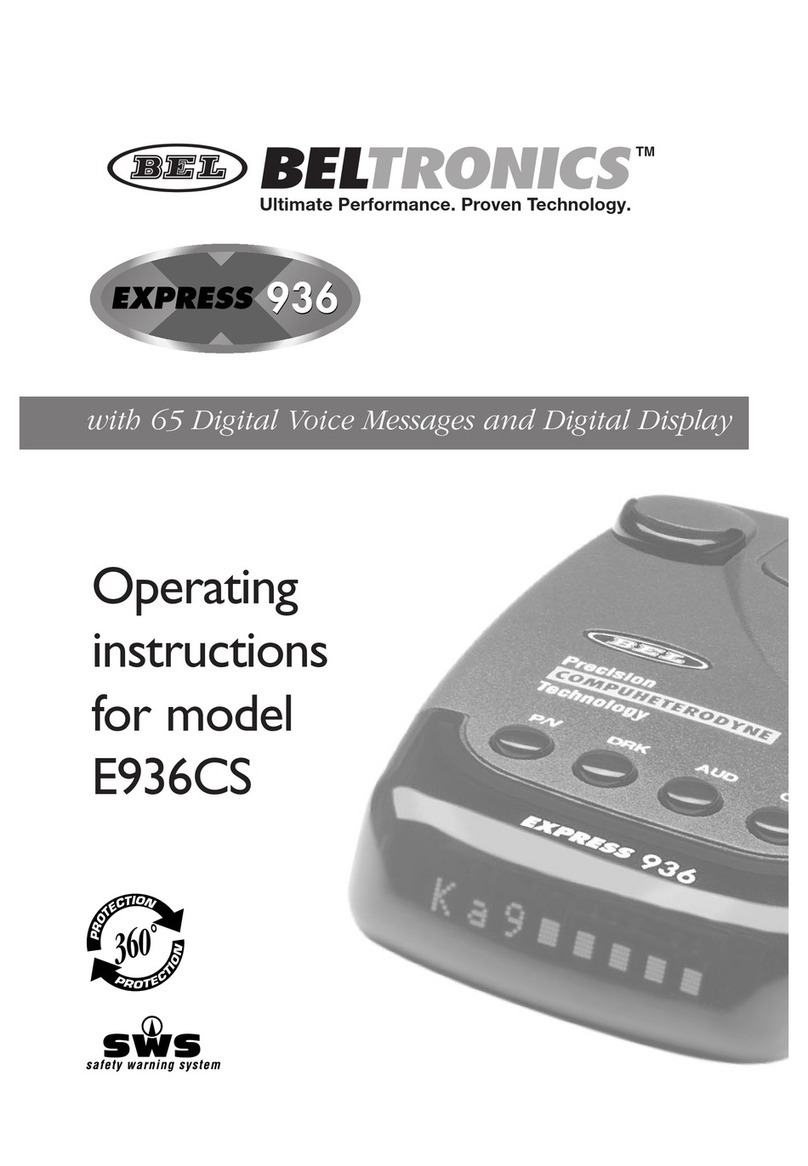 Beltronics E936CS User manual
