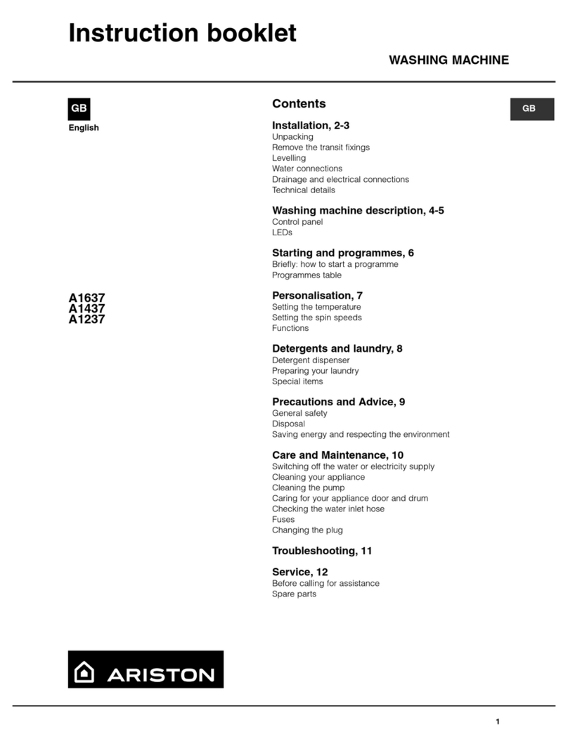 Ariston A1237 User manual