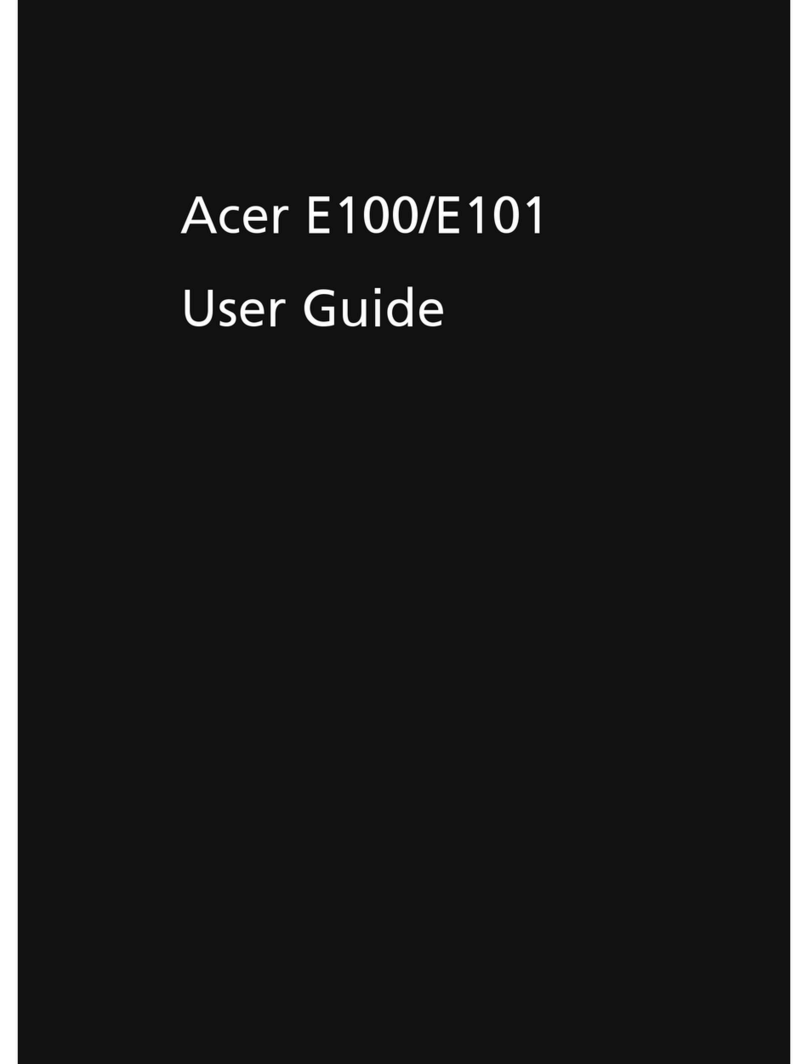 Acer E100 User manual