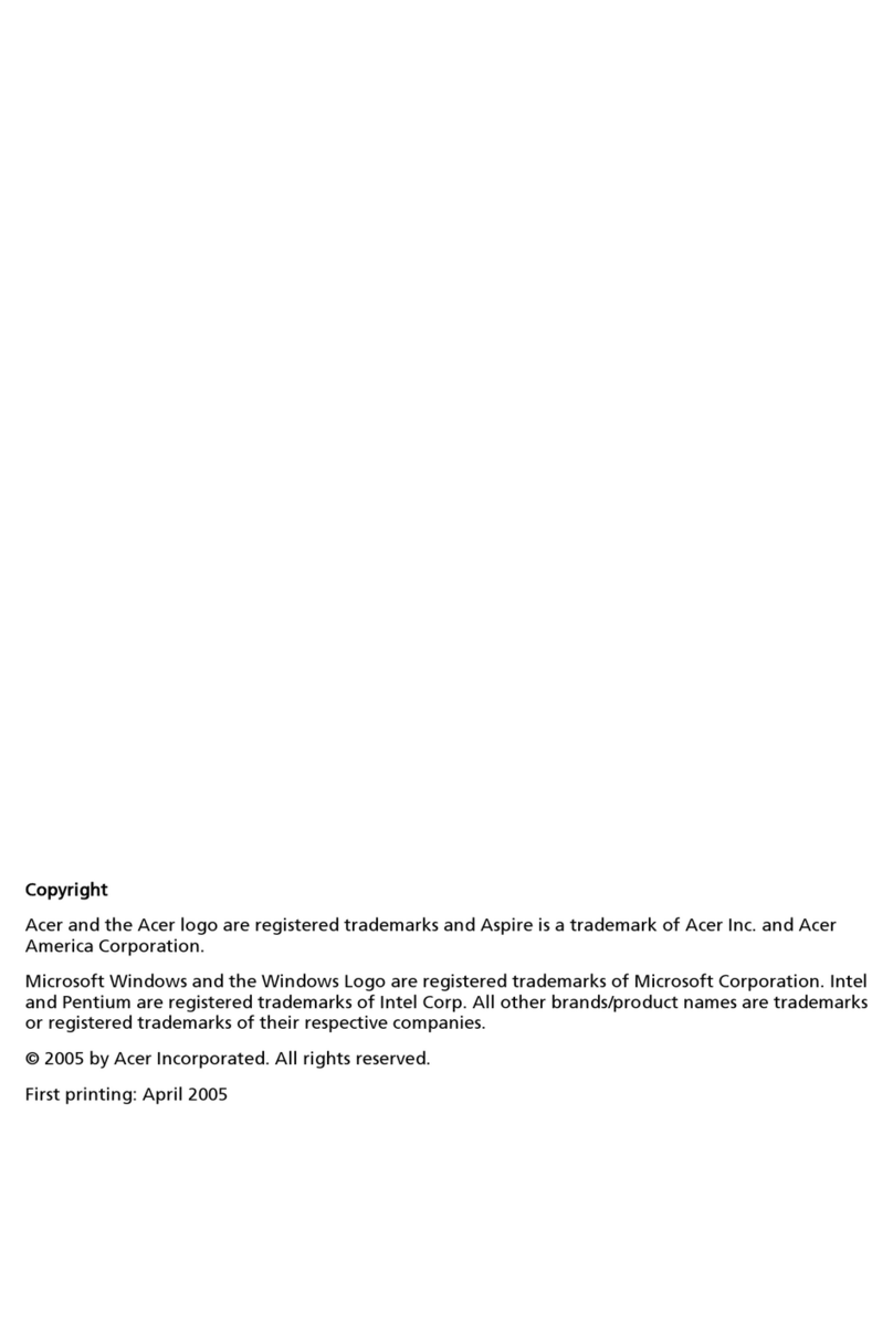 Acer Aspire E500 User manual