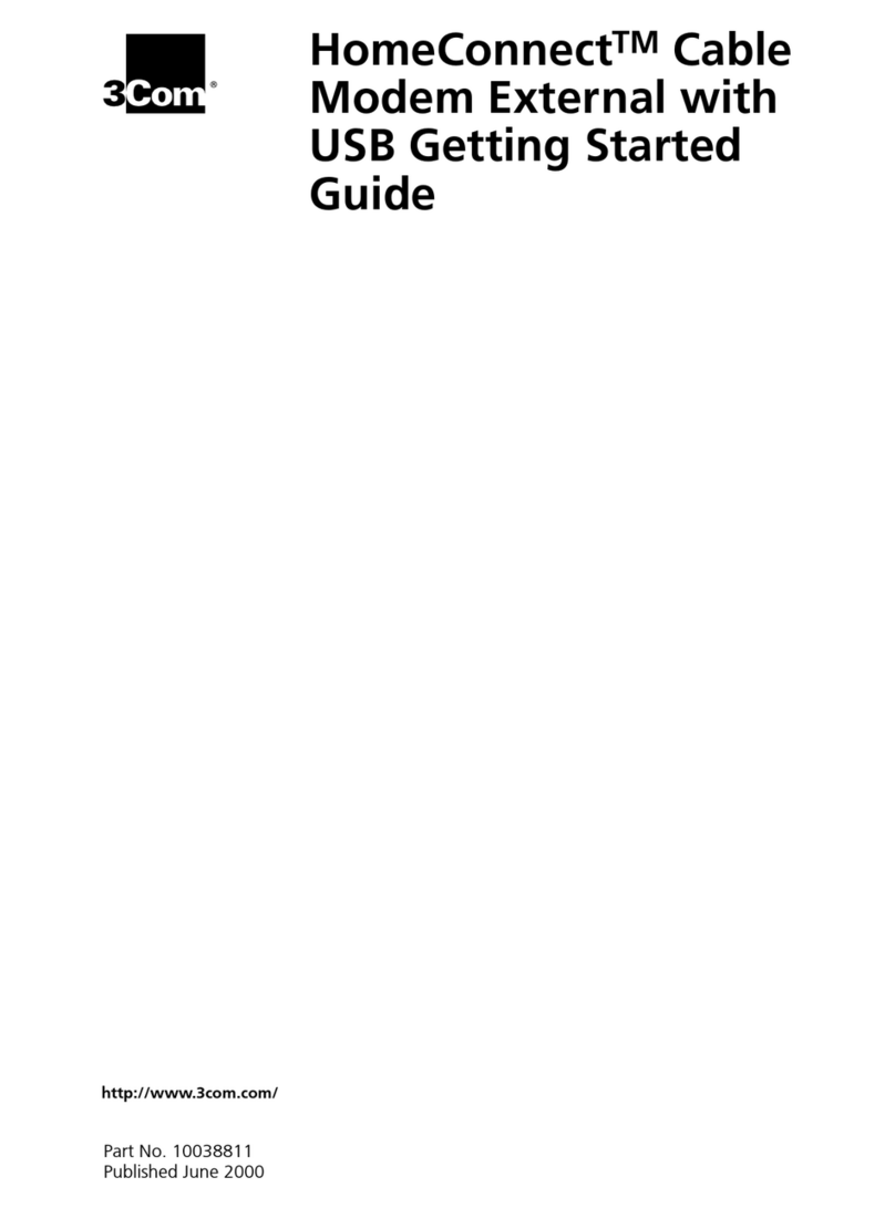3Com Cable Modem External User manual