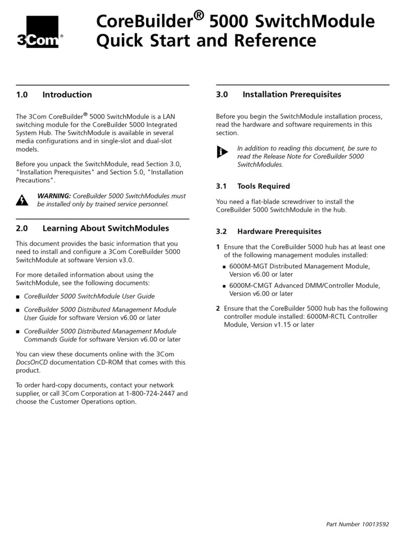 3Com CoreBuilder 5000 User manual