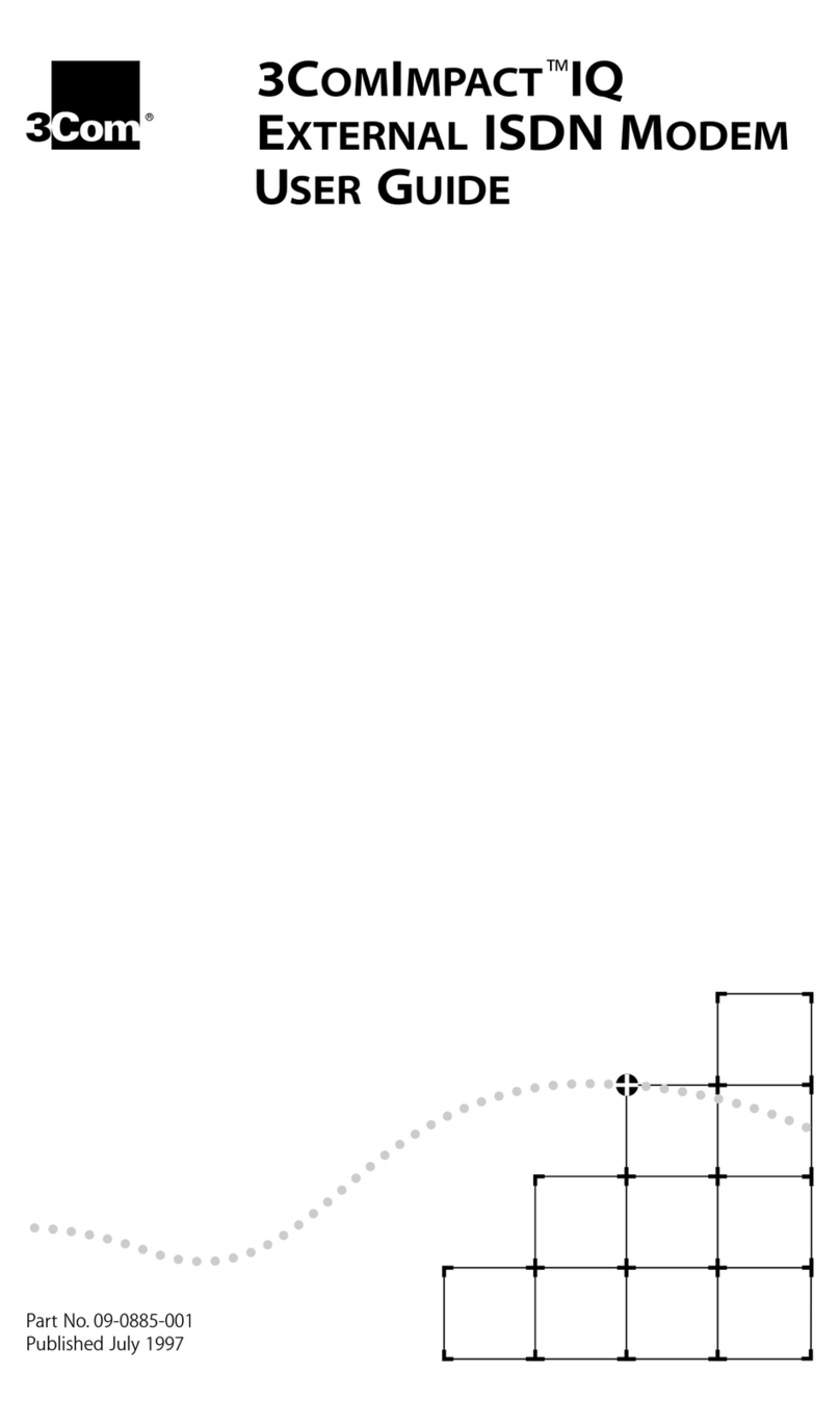 3Com ISDN Modem User manual