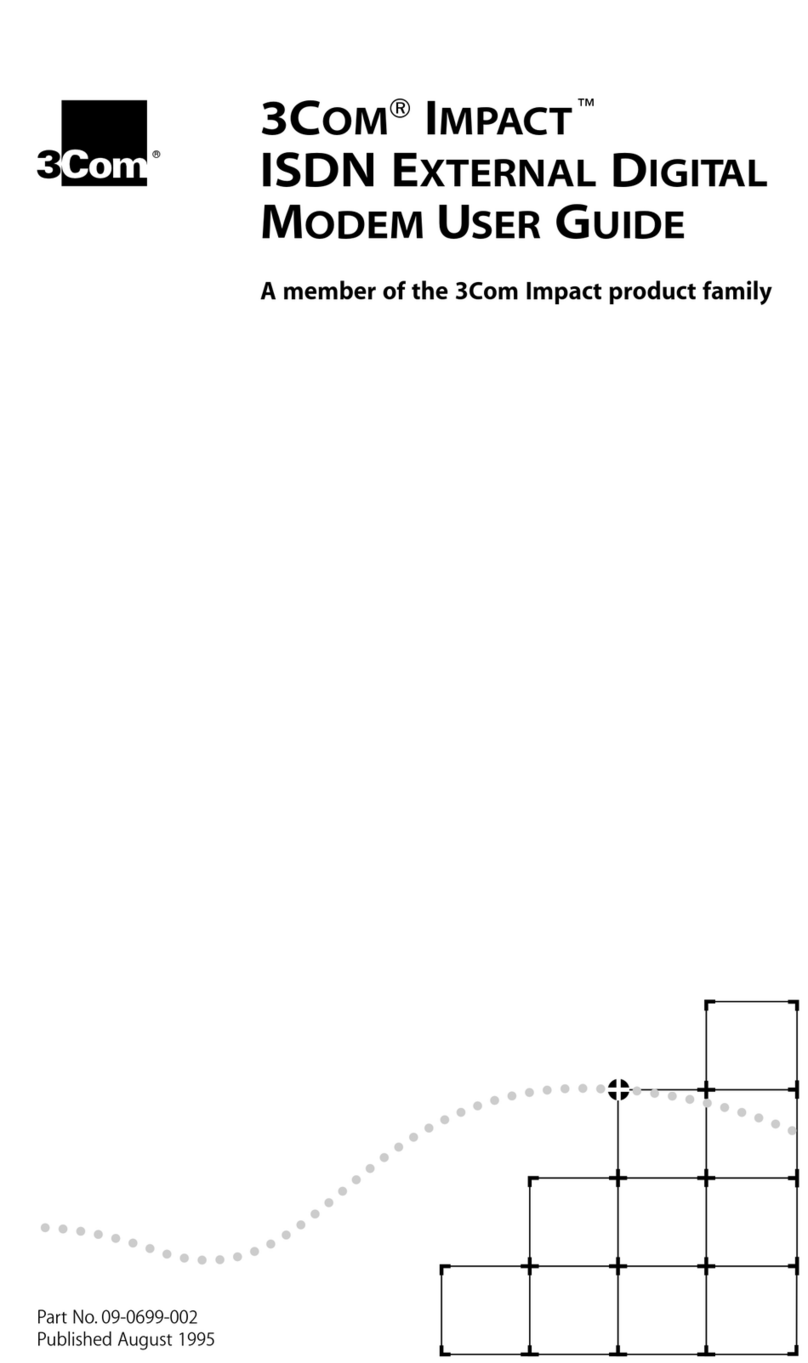 3Com DIGITAL MODEM User manual