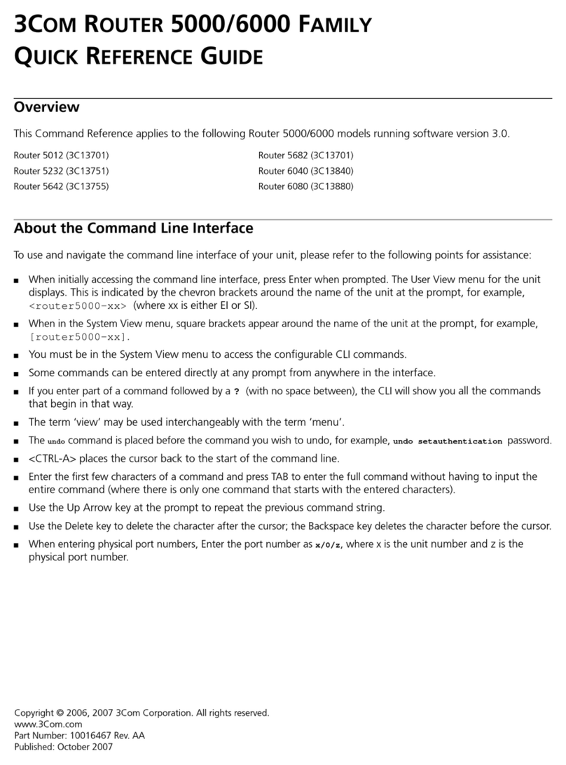 3Com 5000/6000 User manual