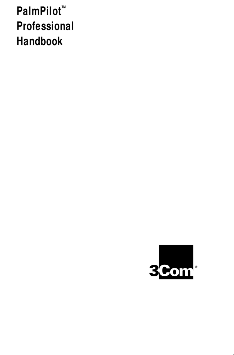 3Com PalmPilot User manual