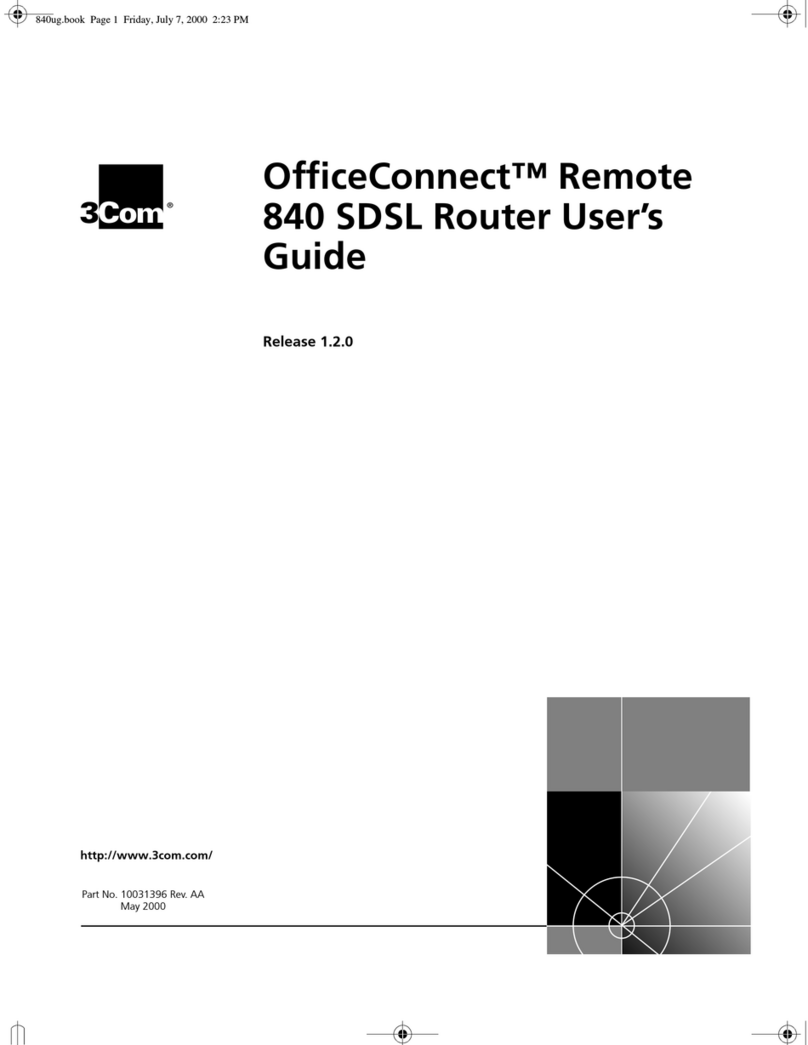3Com OfficeConnect 3C840 User manual