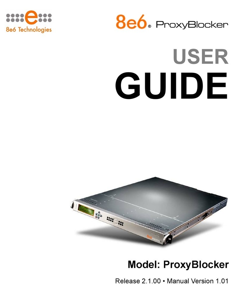 8e6 Technologies ProxyBlocker User manual