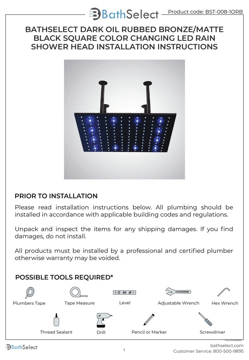 BATHSELECT BST-008-1ORB User manual