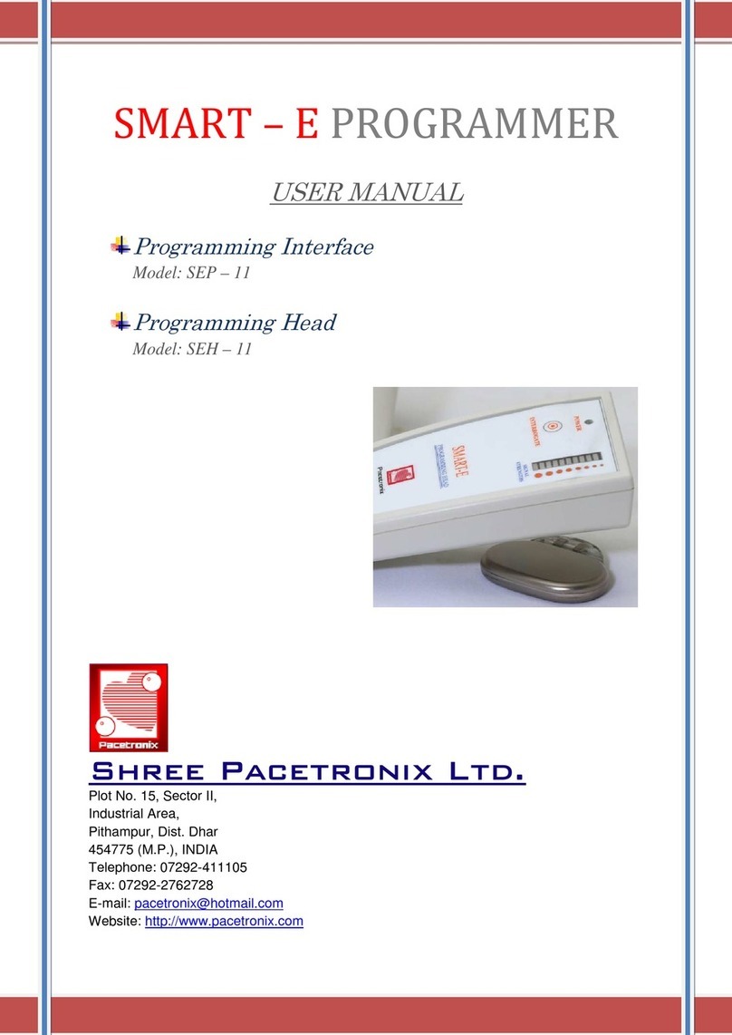 Pacetronix SMART-E PROGRAMMER User manual