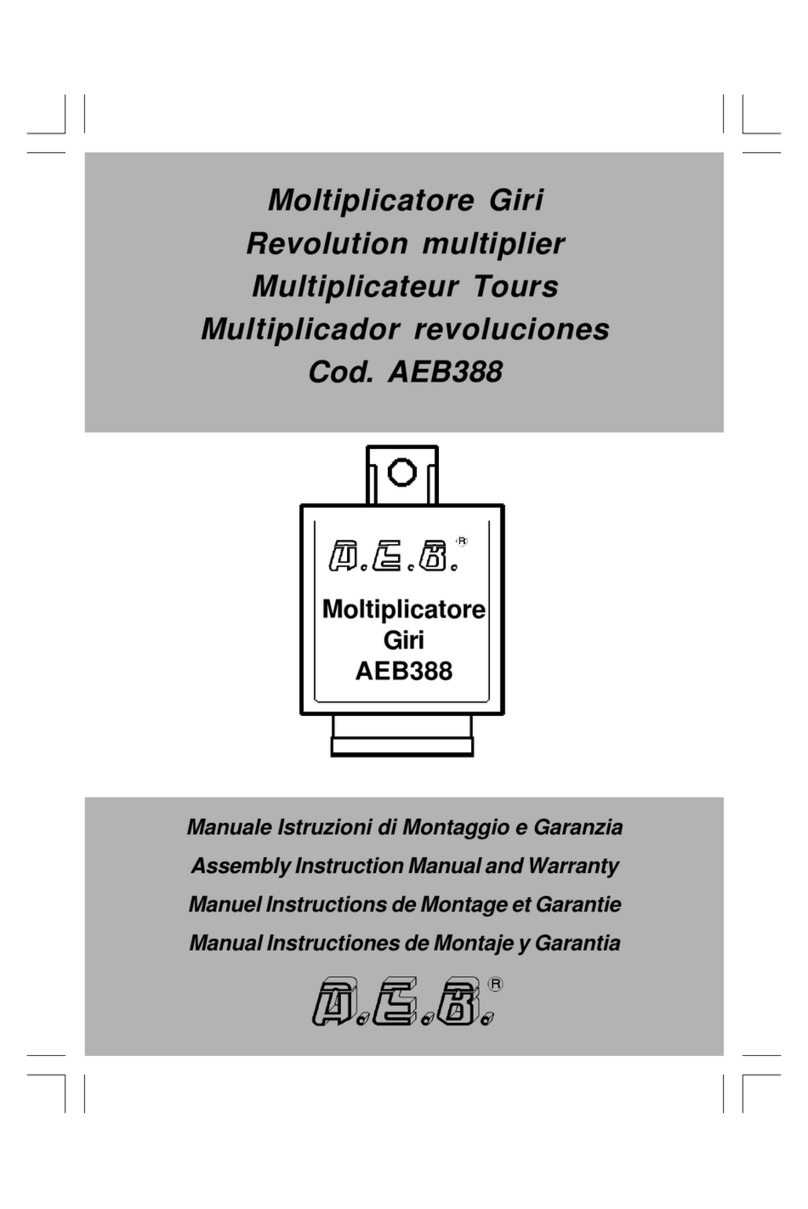 A.E.B. AEB388 Installation guide
