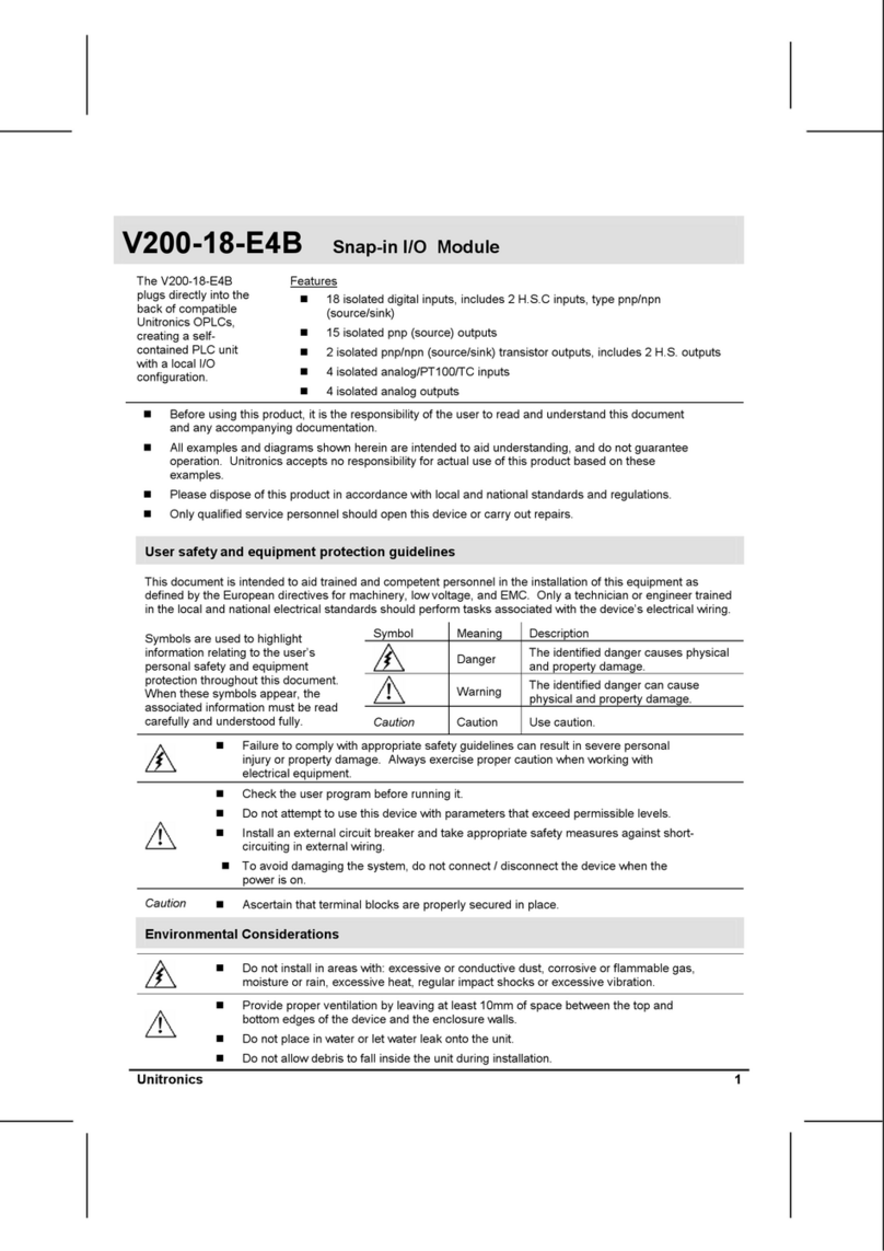 Unitronics V200-18-E4B User manual