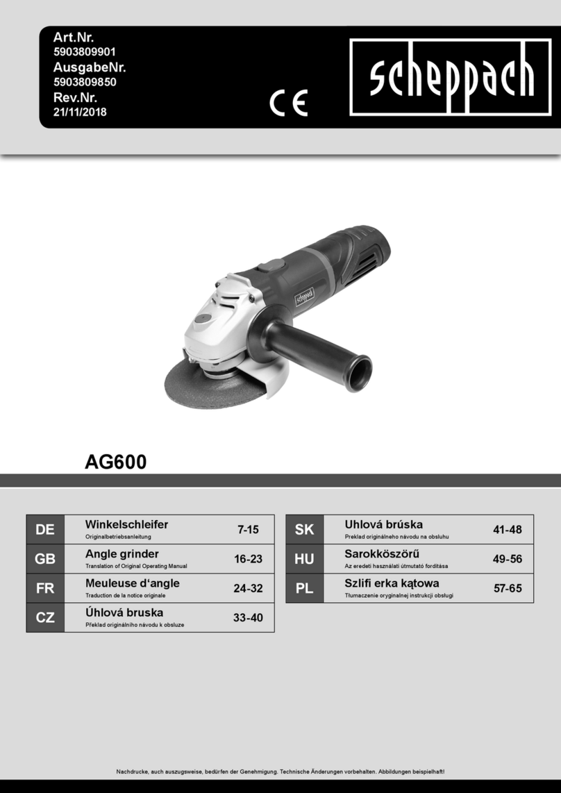 Scheppach AG600 Installation instructions