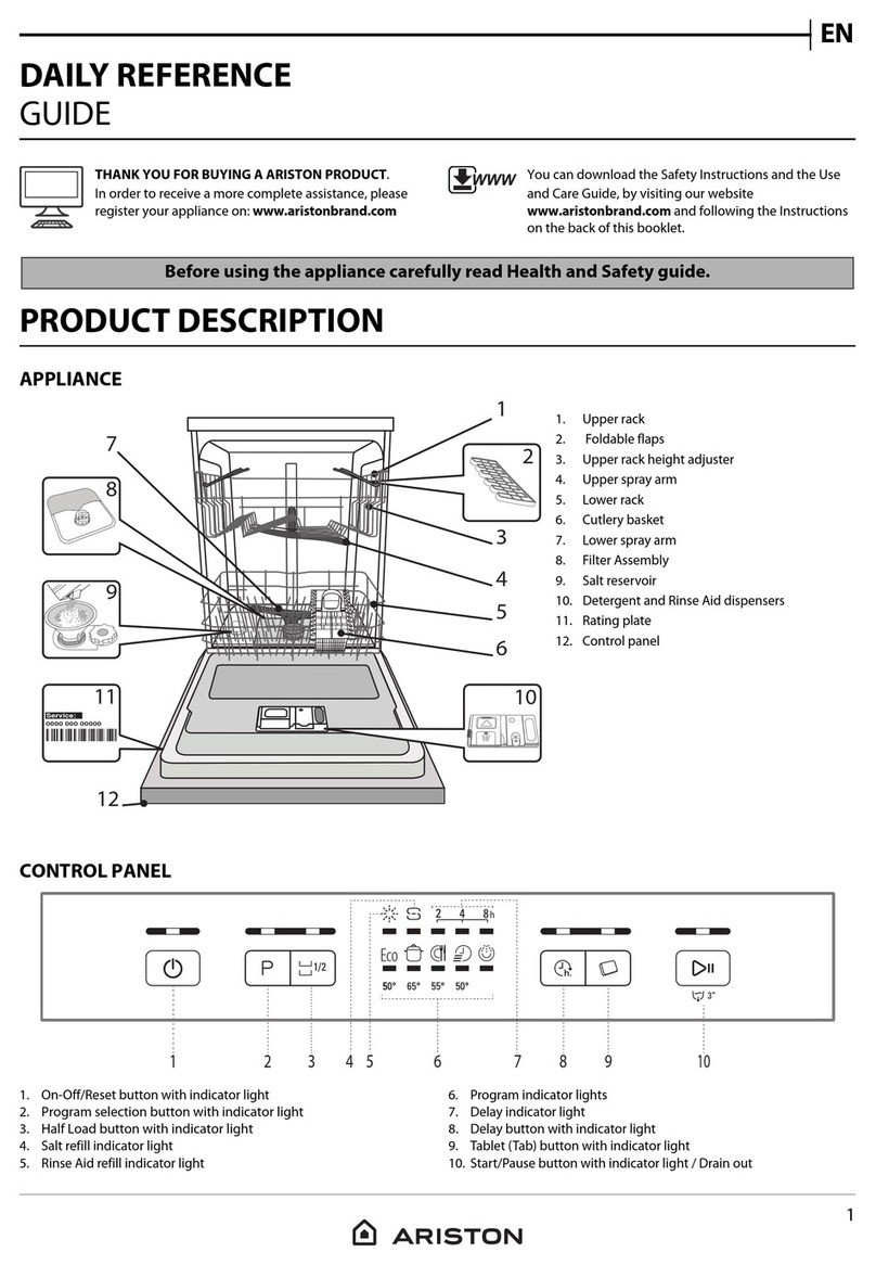 Ariston LFC2C19X Installation and operation manual
