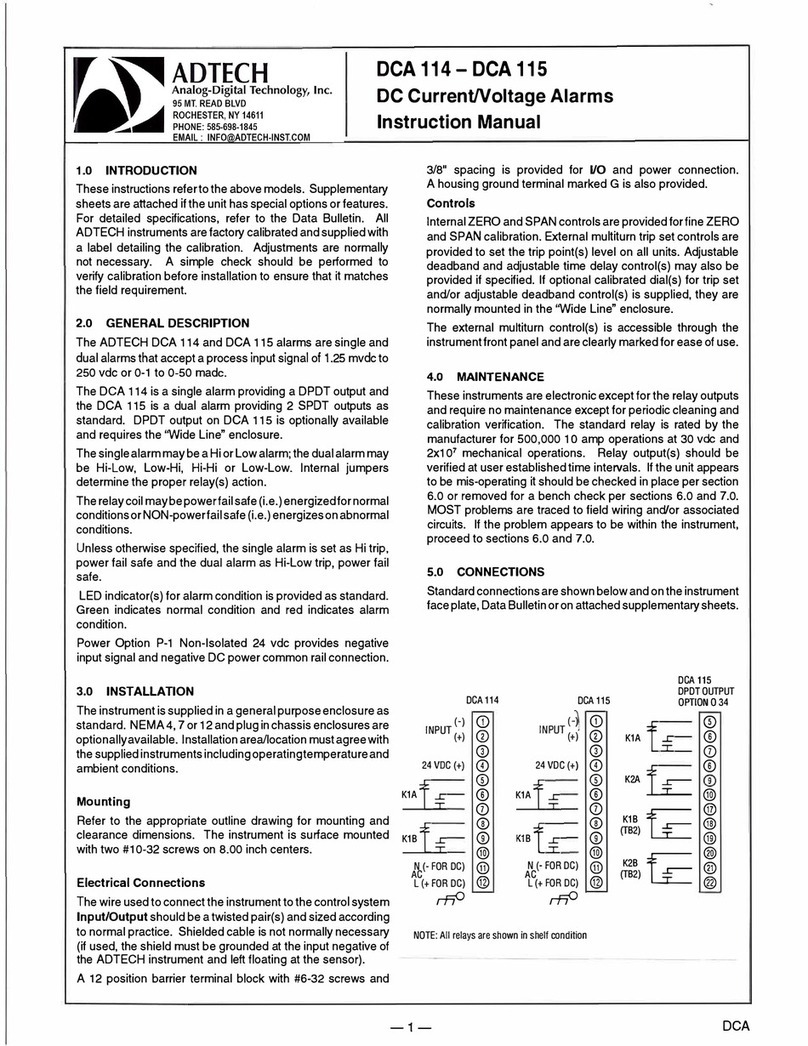 Adtech DCA 114 User manual