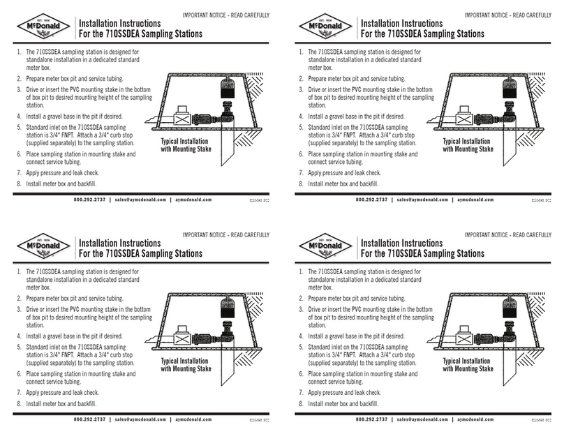 MCDonald 710SSDEA User manual