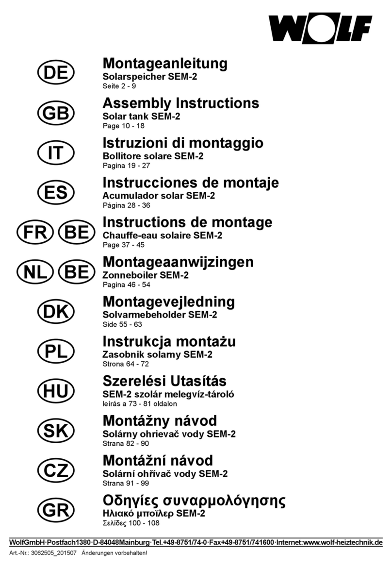 Wolf SEM-2 User manual