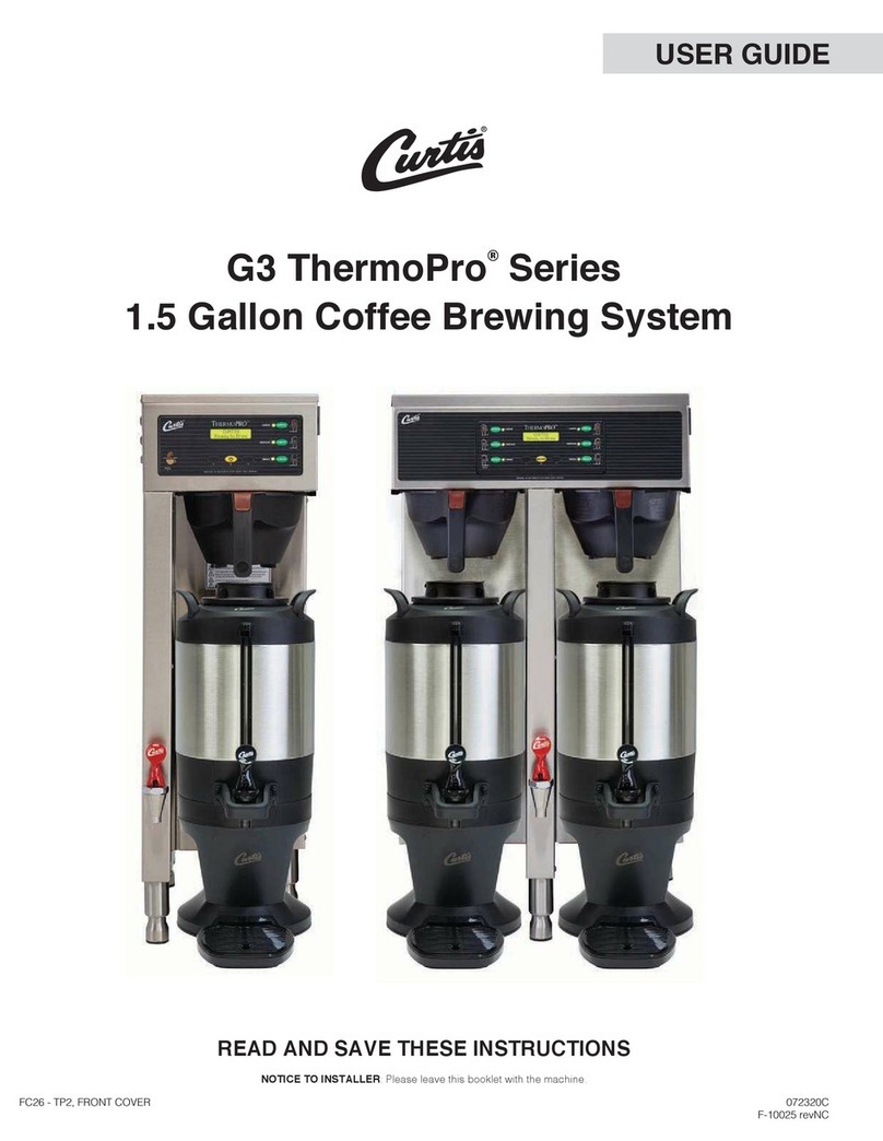 Curtis G3 ThermoPro TP2T10A3100 User manual