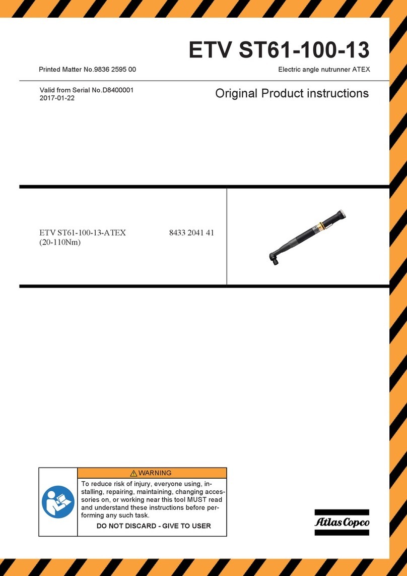 Atlas Copco ETV ST61-100-13 User manual