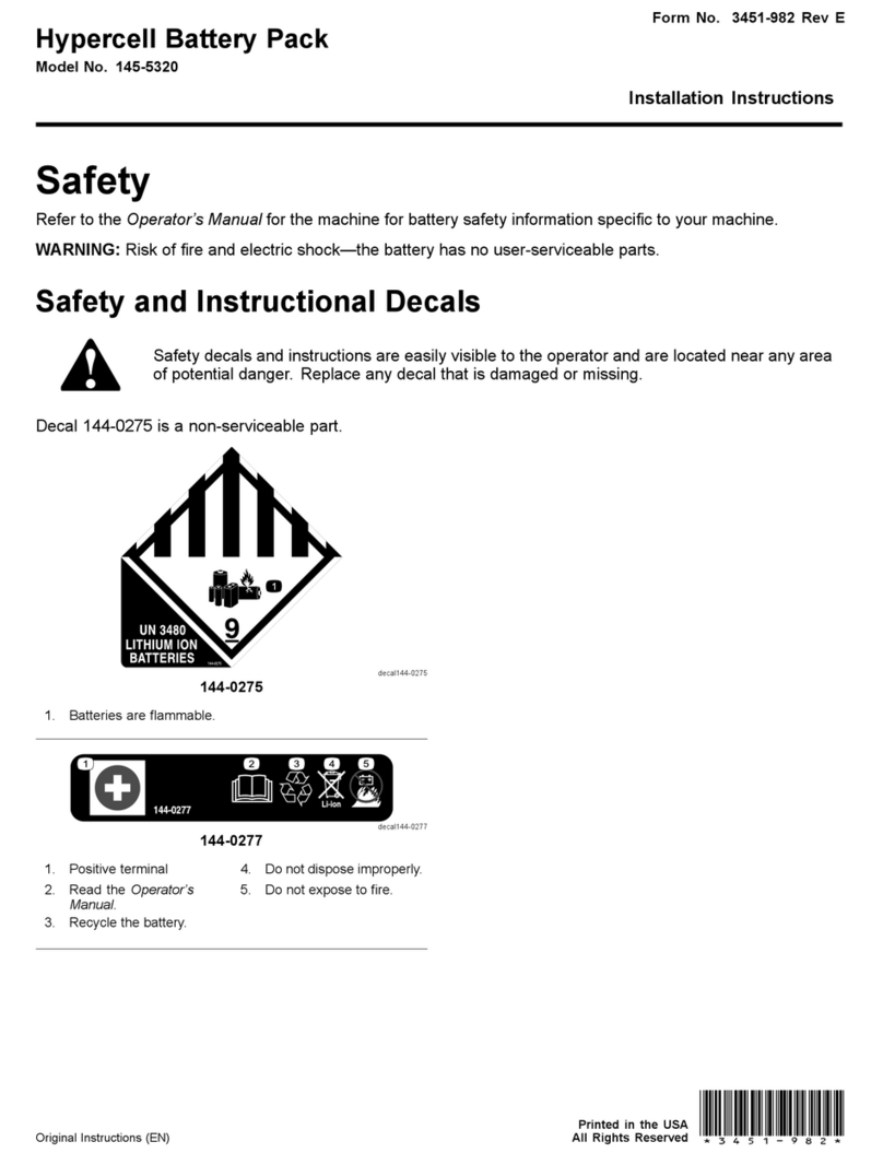 Toro Hypercell 144-0275 User manual
