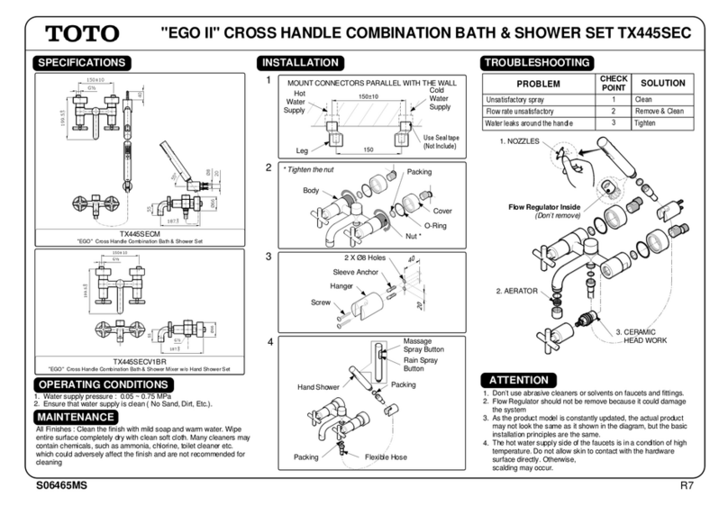 Toto TX445SEC User manual Toto TX445SEC User manual
