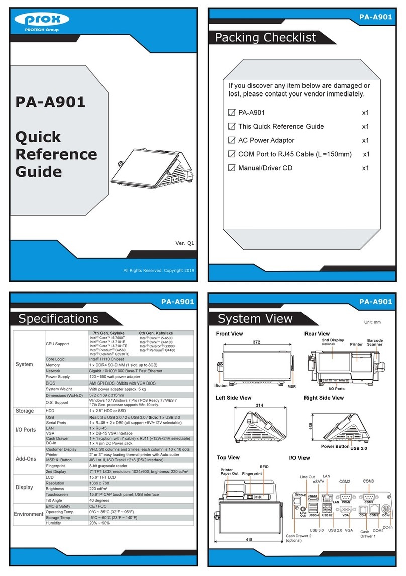 protech PA-A901 User manual