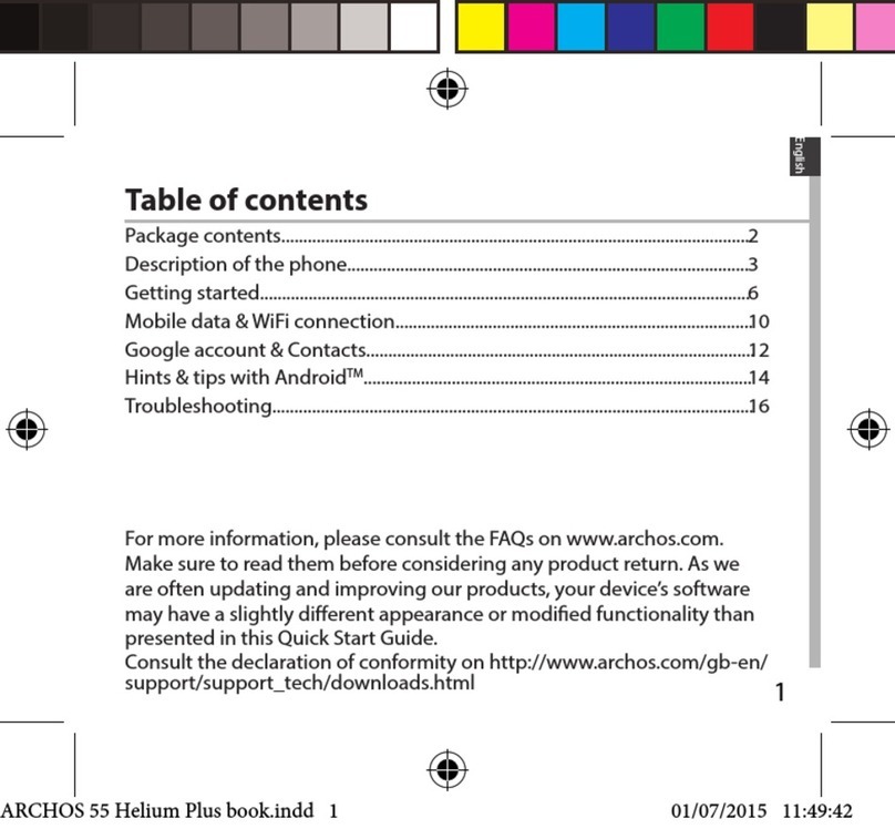 Archos 55 Cobalt Plus User manual