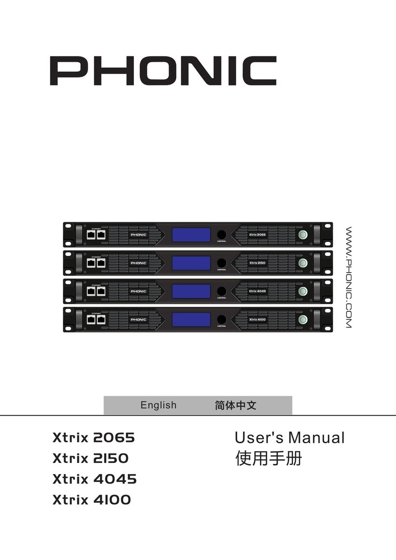 Phonic Xtrix 2065 User manual