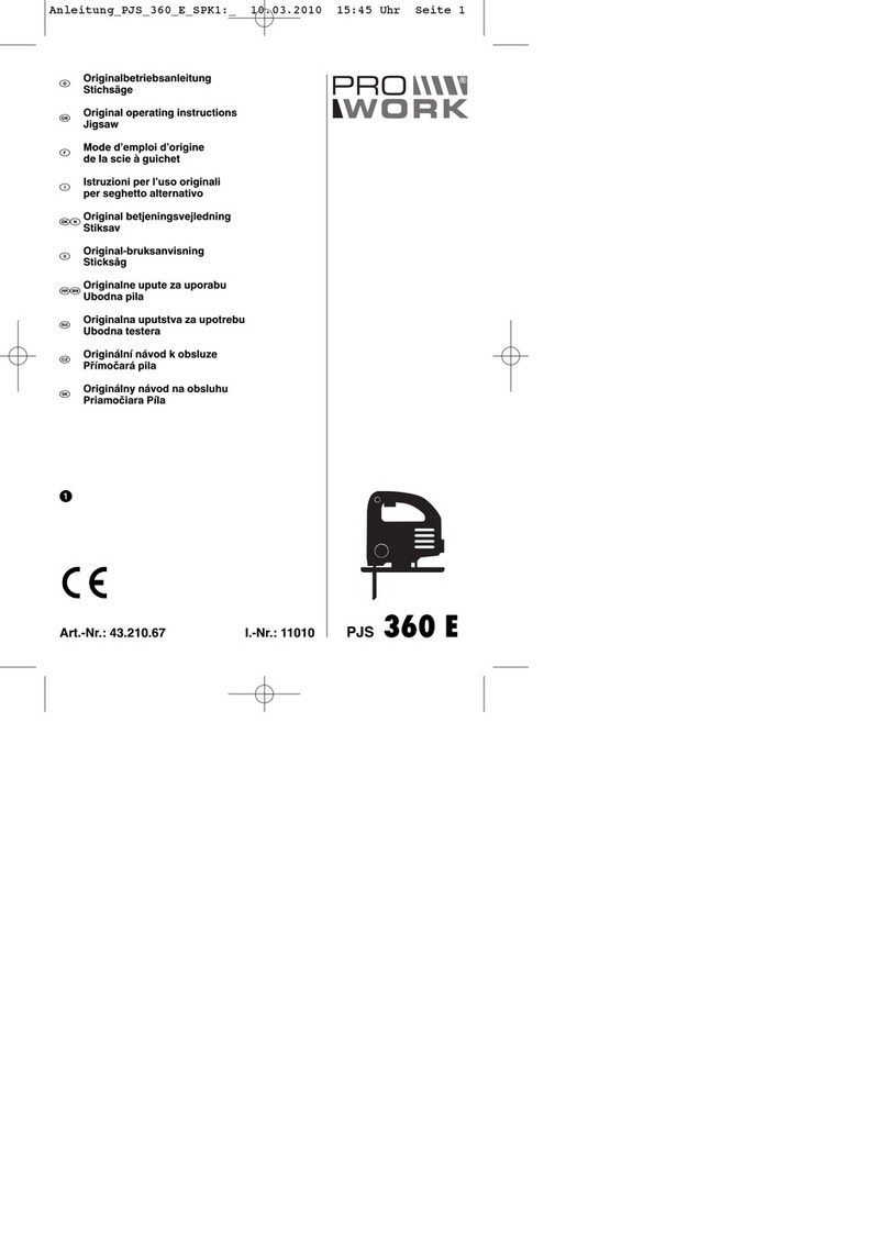 Pro Work PJS 360 E User manual